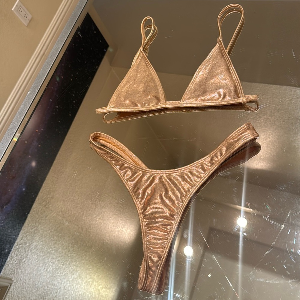 Minimale Animale Rose Gold Shimmer Bikini